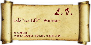 László Verner névjegykártya